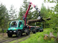 Unimog für Holztransport